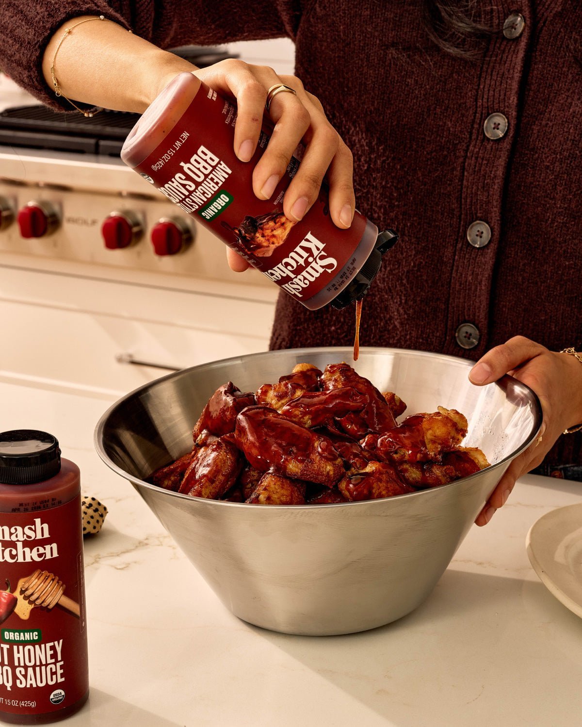 15 oz. Smash Kitchen Organic American Original BBQ Sauce – CASE