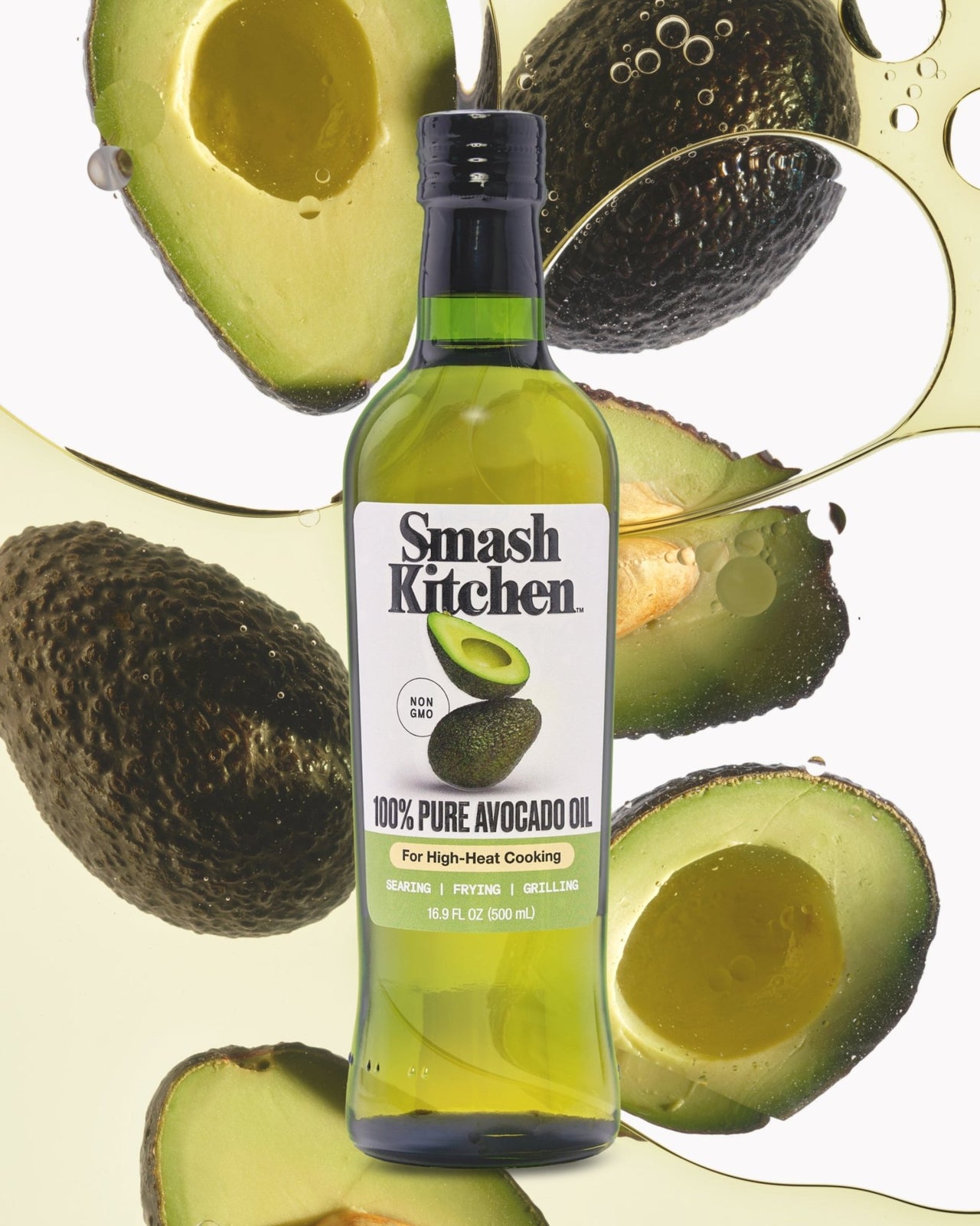 Organic 100% Pure Avocado Oil Bottle