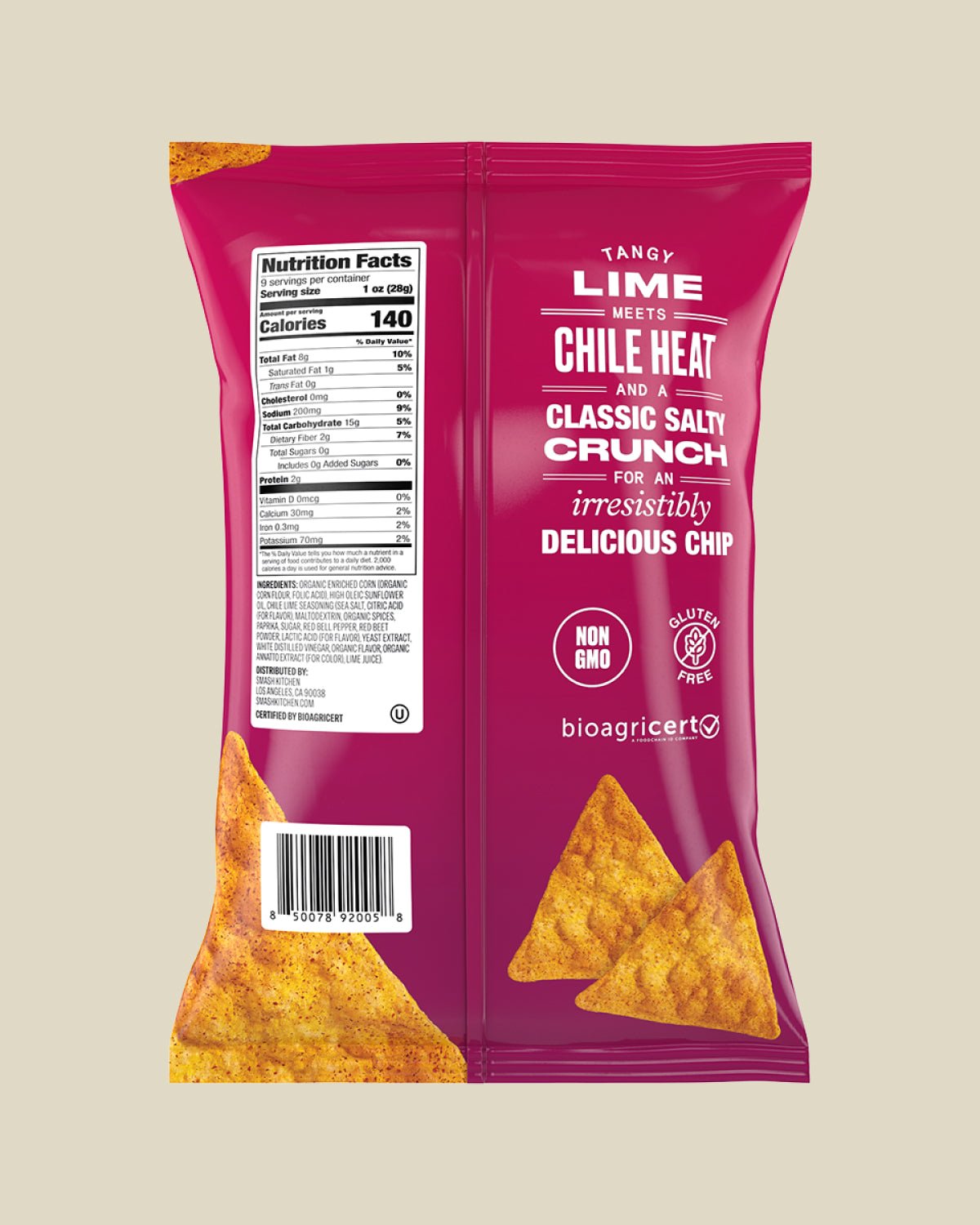 Chile Lime Flavored Tortilla Chips
