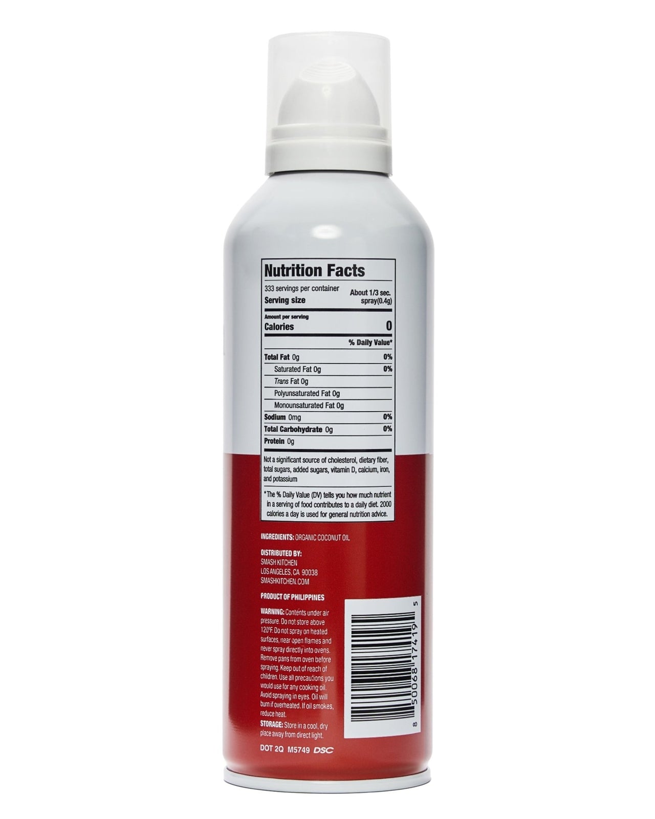 Organic Coconut Oil Spray