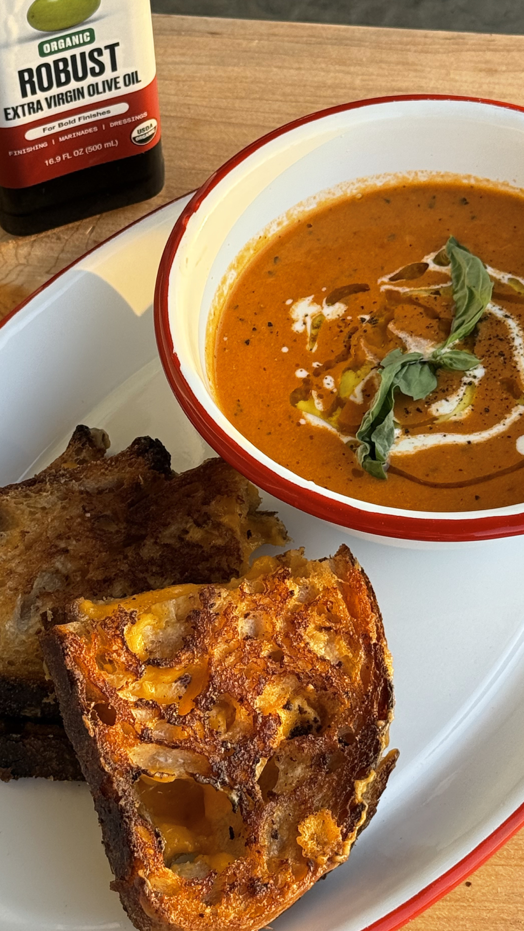 Load video: Roasted Tomato Soup with Grilled Cheese