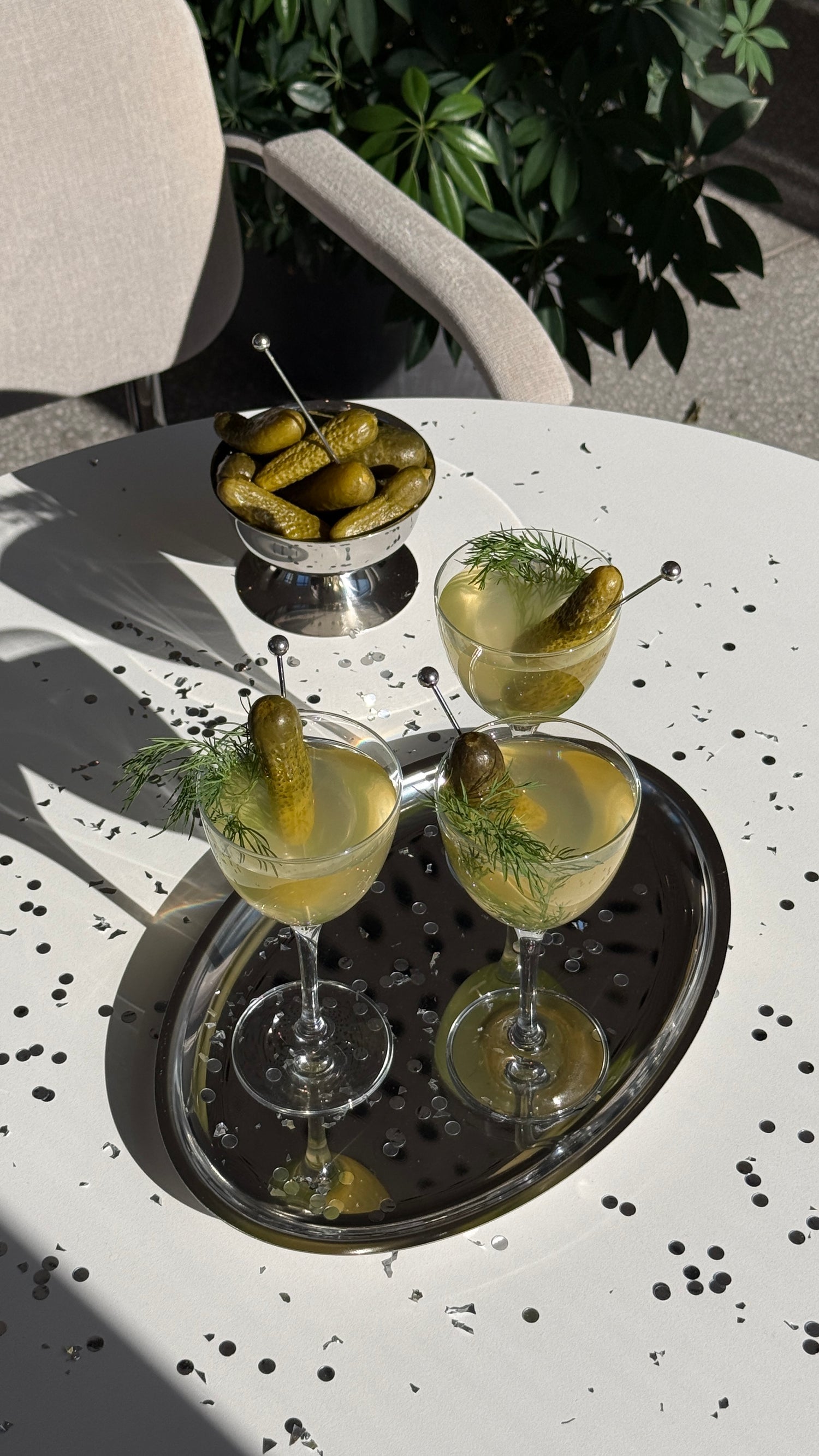 Load video: Olive Oil Pickletini