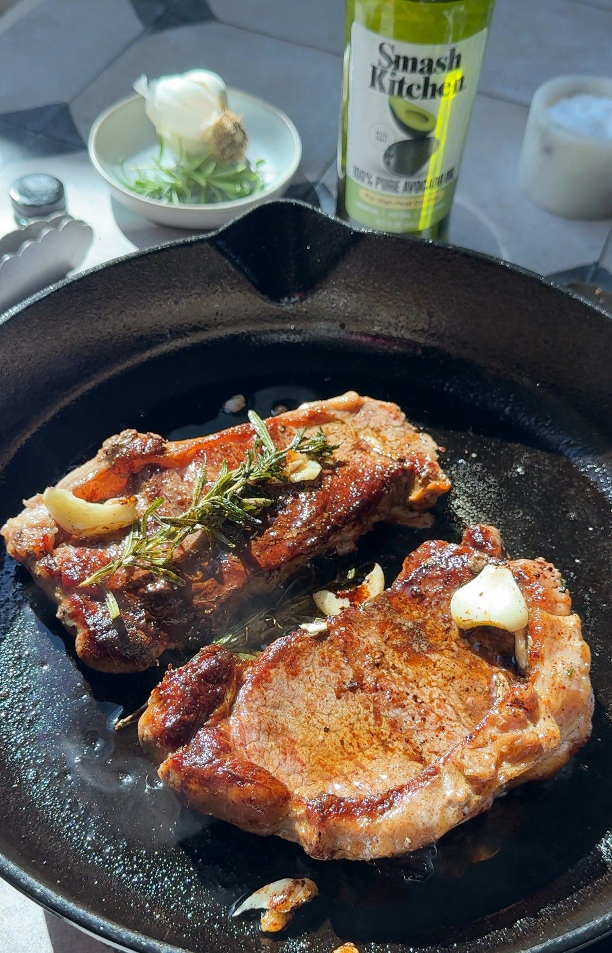 Load video: Cast-Iron Seared Steak