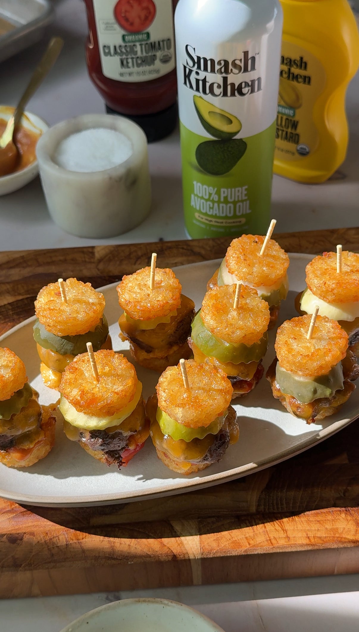 Load video: Mini Tater Tot Burgers