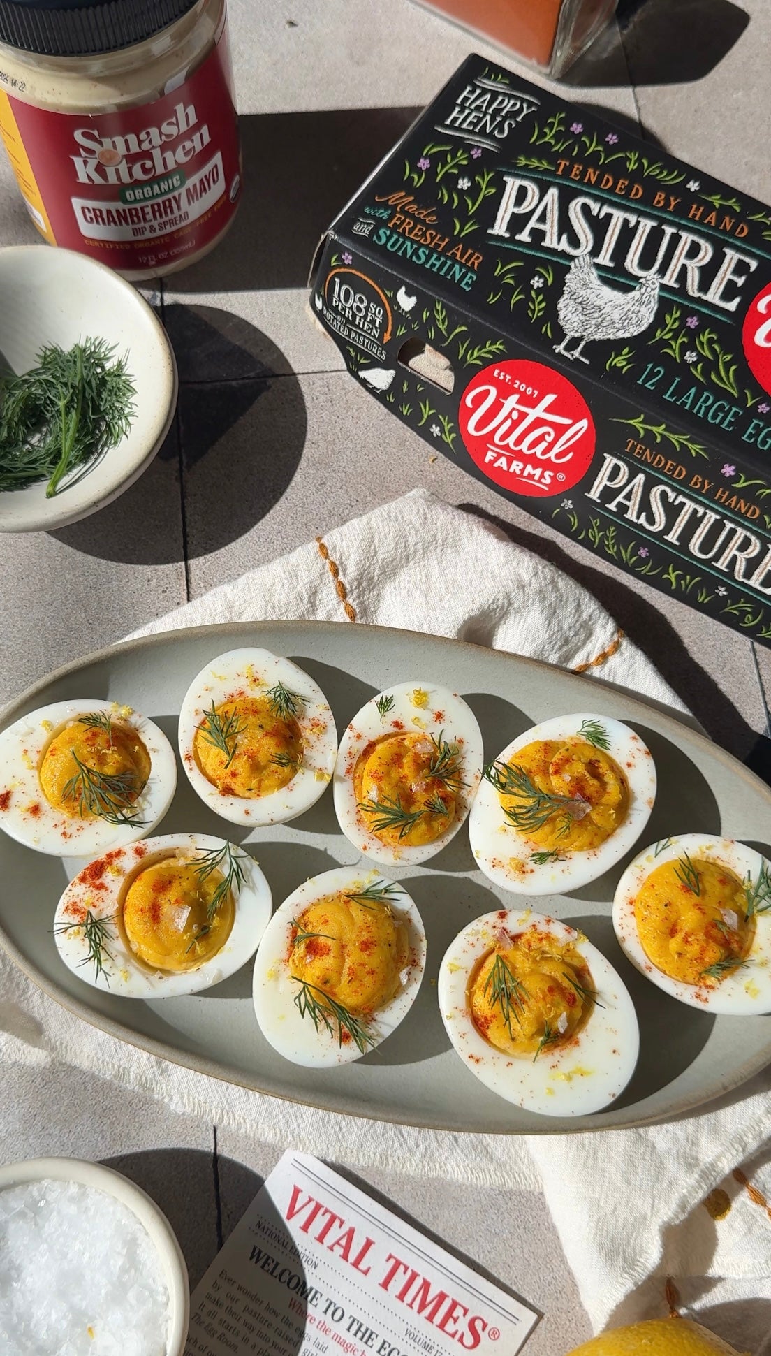 Load video: Cranberry Mayo Deviled Eggs