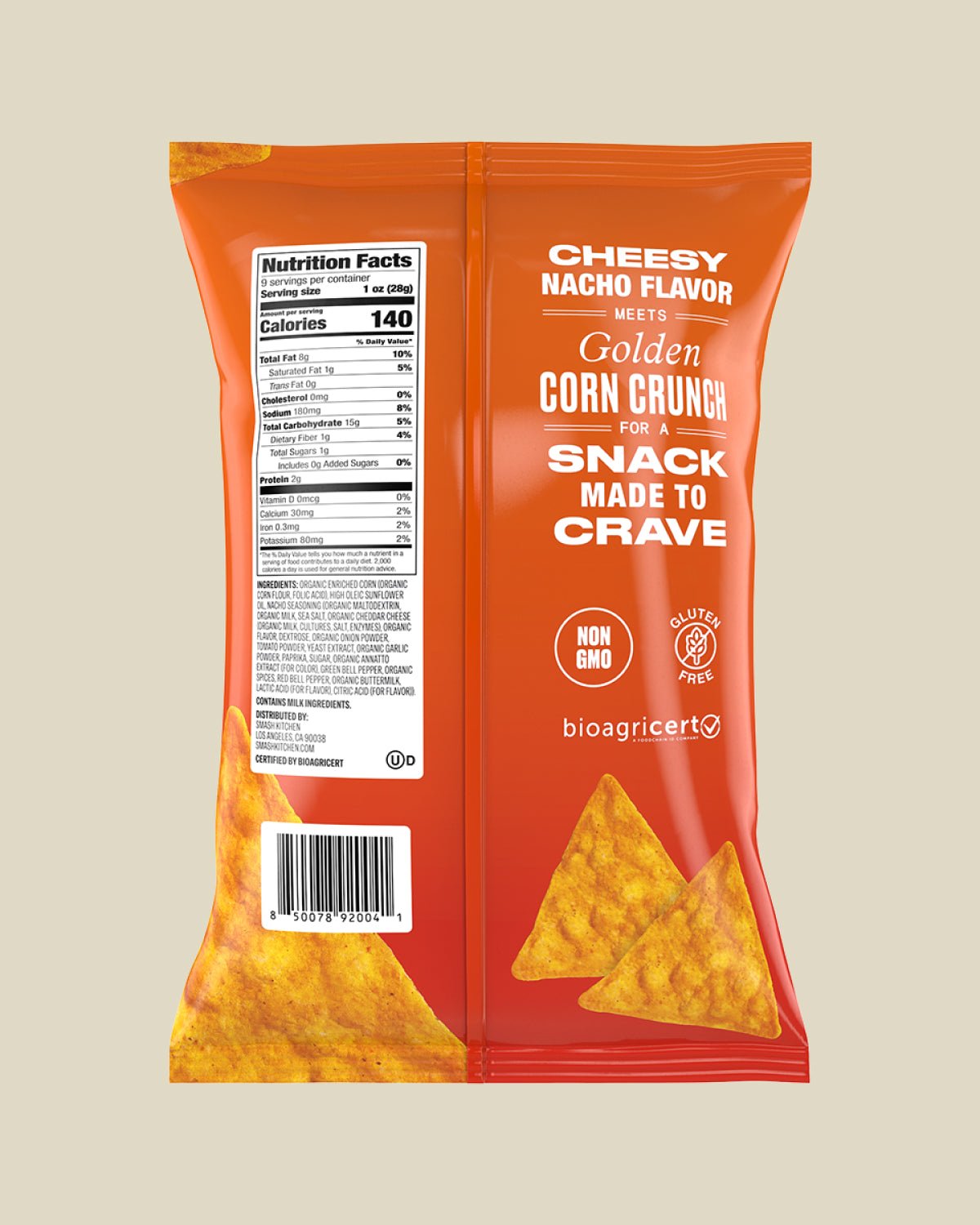 Nacho Cheese Flavored Tortilla Chips