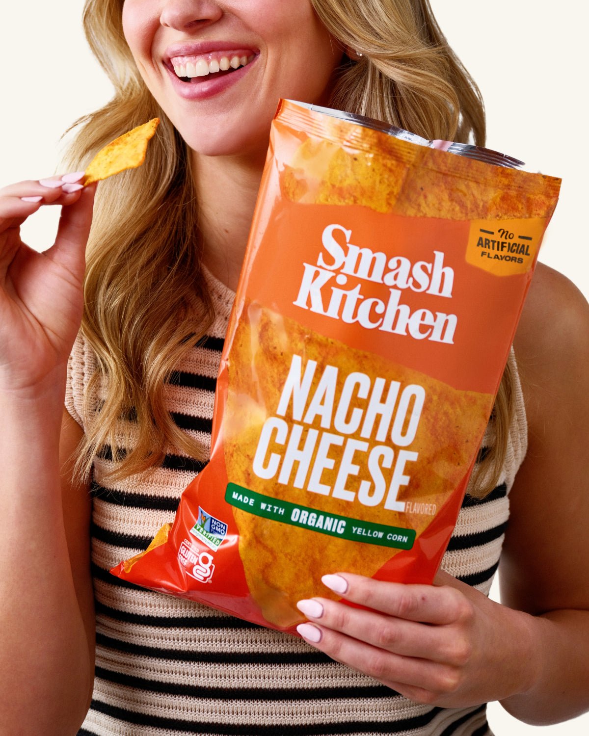 Nacho Cheese Flavored Tortilla Chips