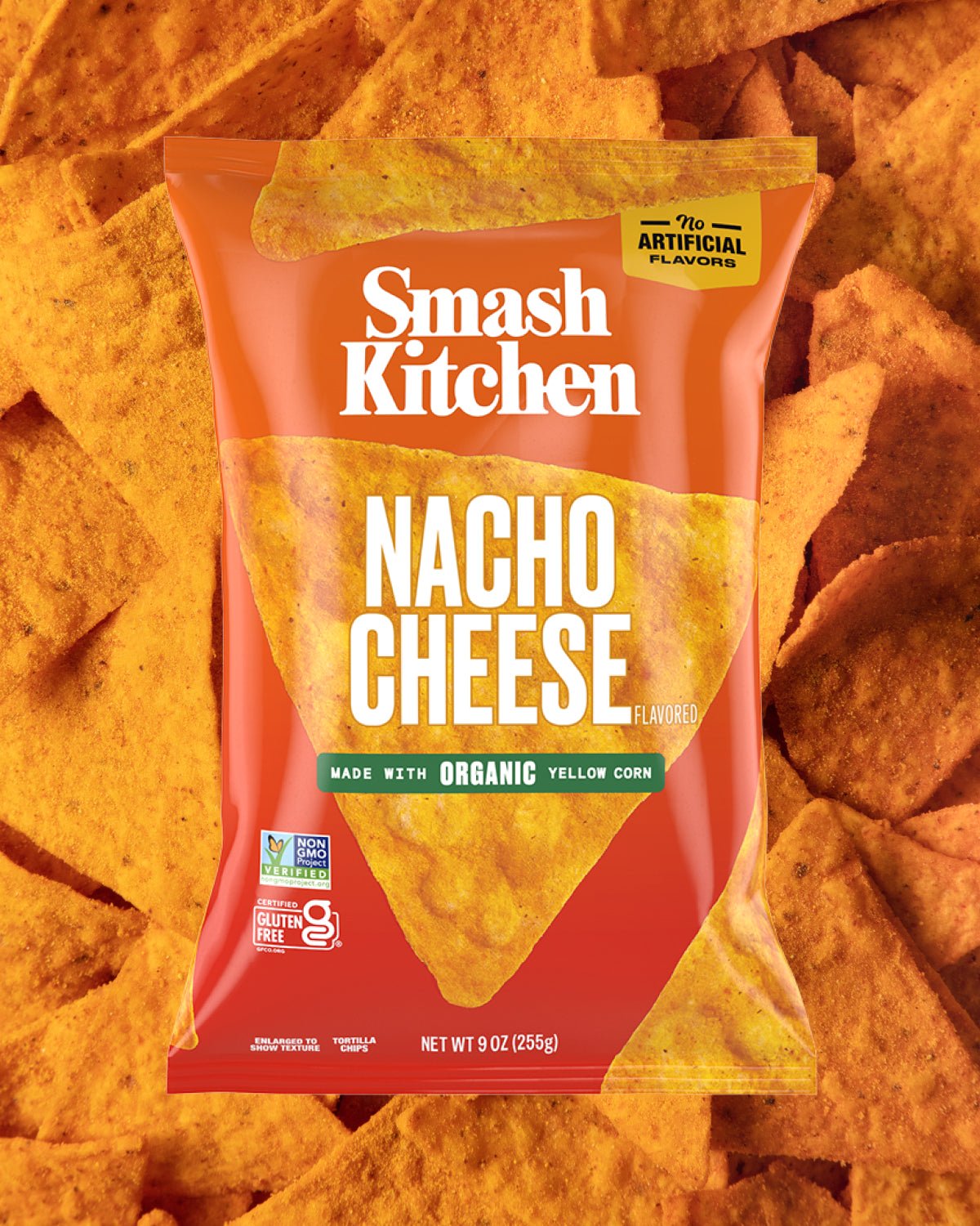 Nacho Cheese Flavored Tortilla Chips