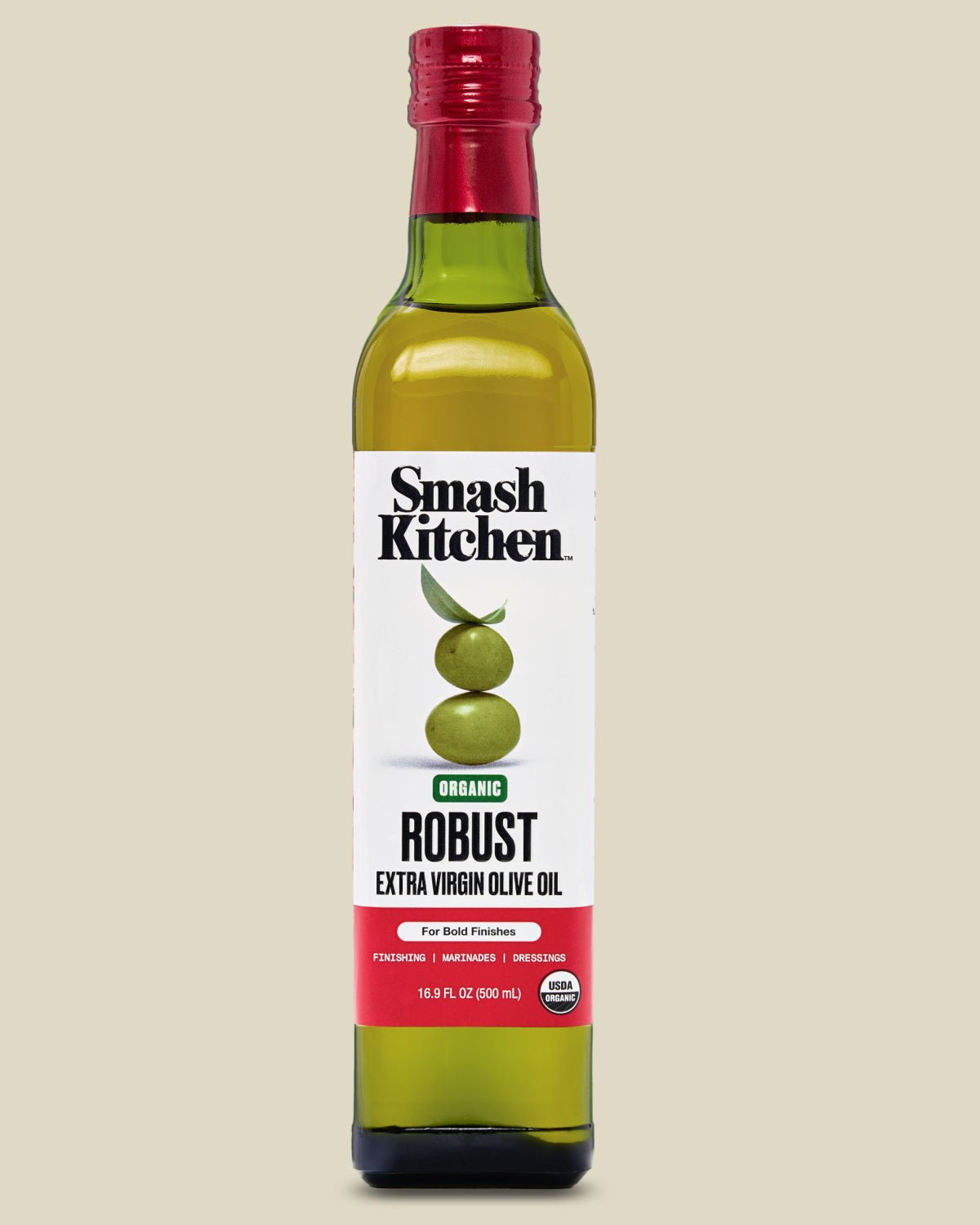 Organic Robust Extra Virgin Olive Oil Bottle