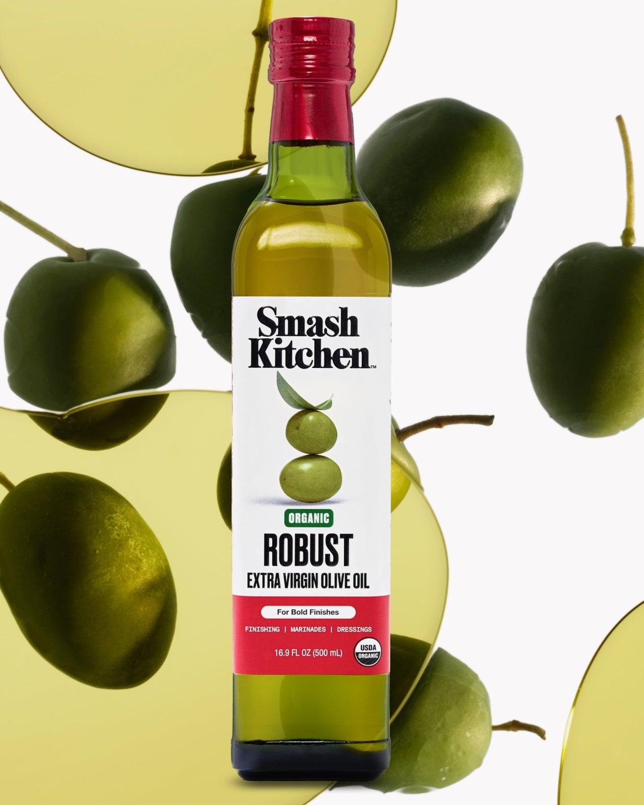Organic Robust Extra Virgin Olive Oil Bottle
