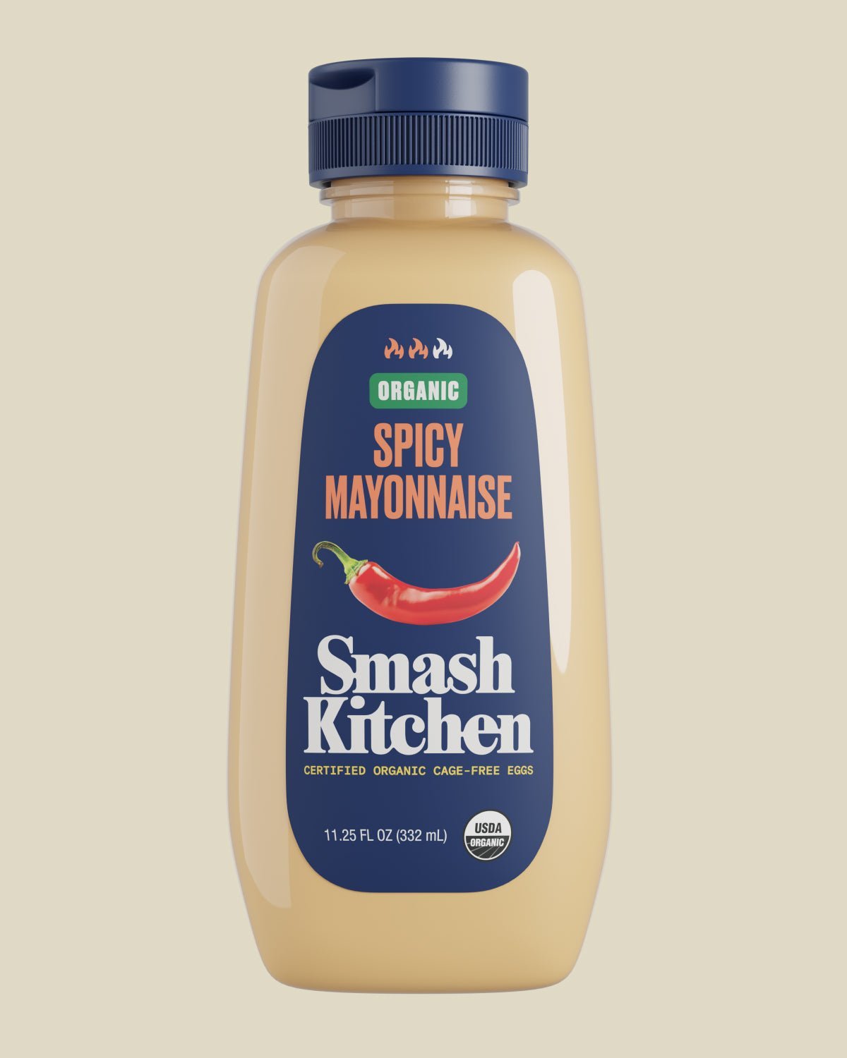 11.25 oz. Smash Kitchen Organic Spicy Mayonnaise Made with Cage Free Eggs – CASE